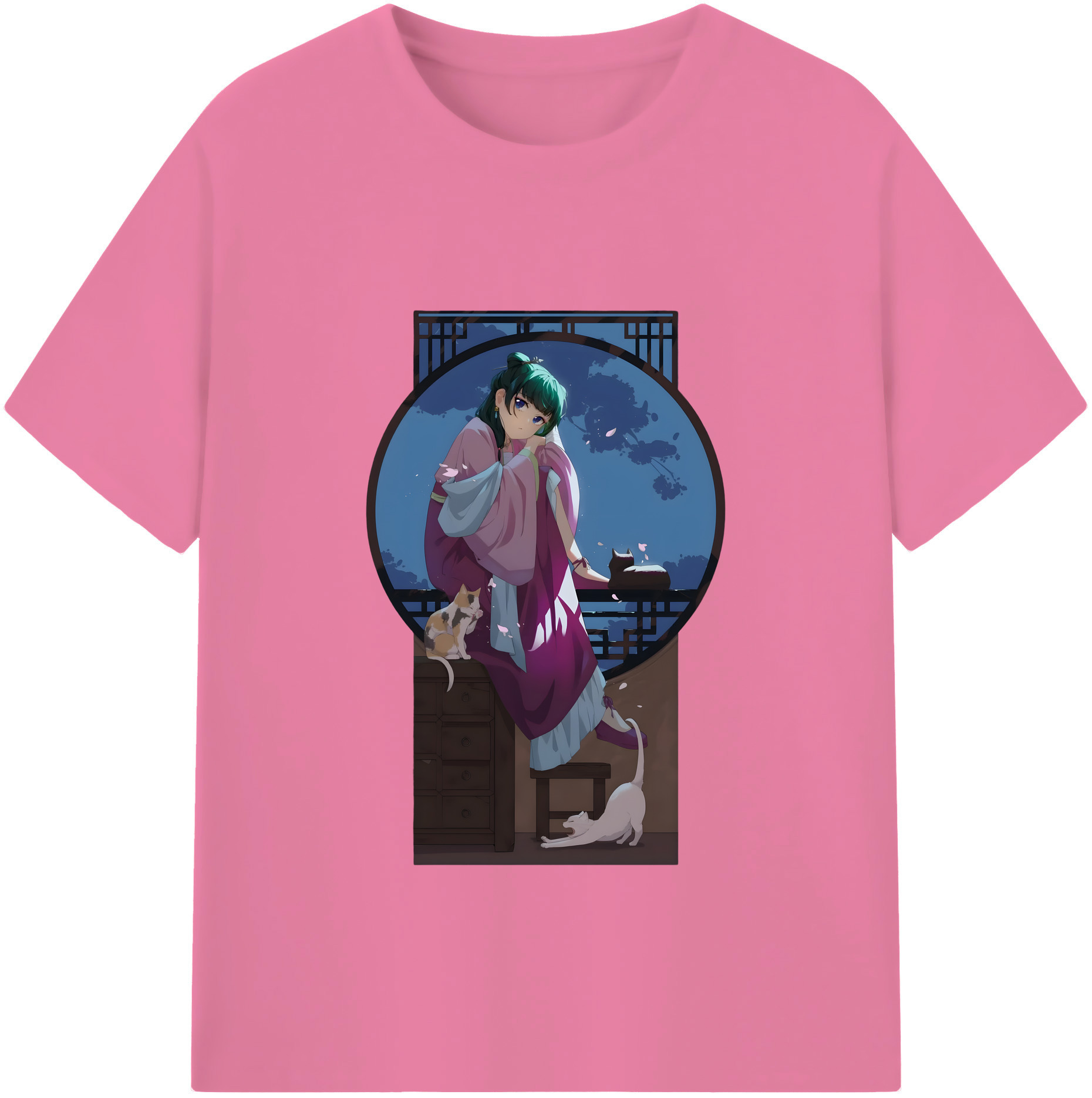 （画像用） 薬屋のひとりごと The Apothecary Diaries 綿100％半袖Tシャツ（フロントプリント）